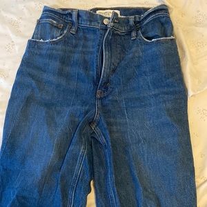 Abercrombie 90s straight ultra high rise curve love jeans